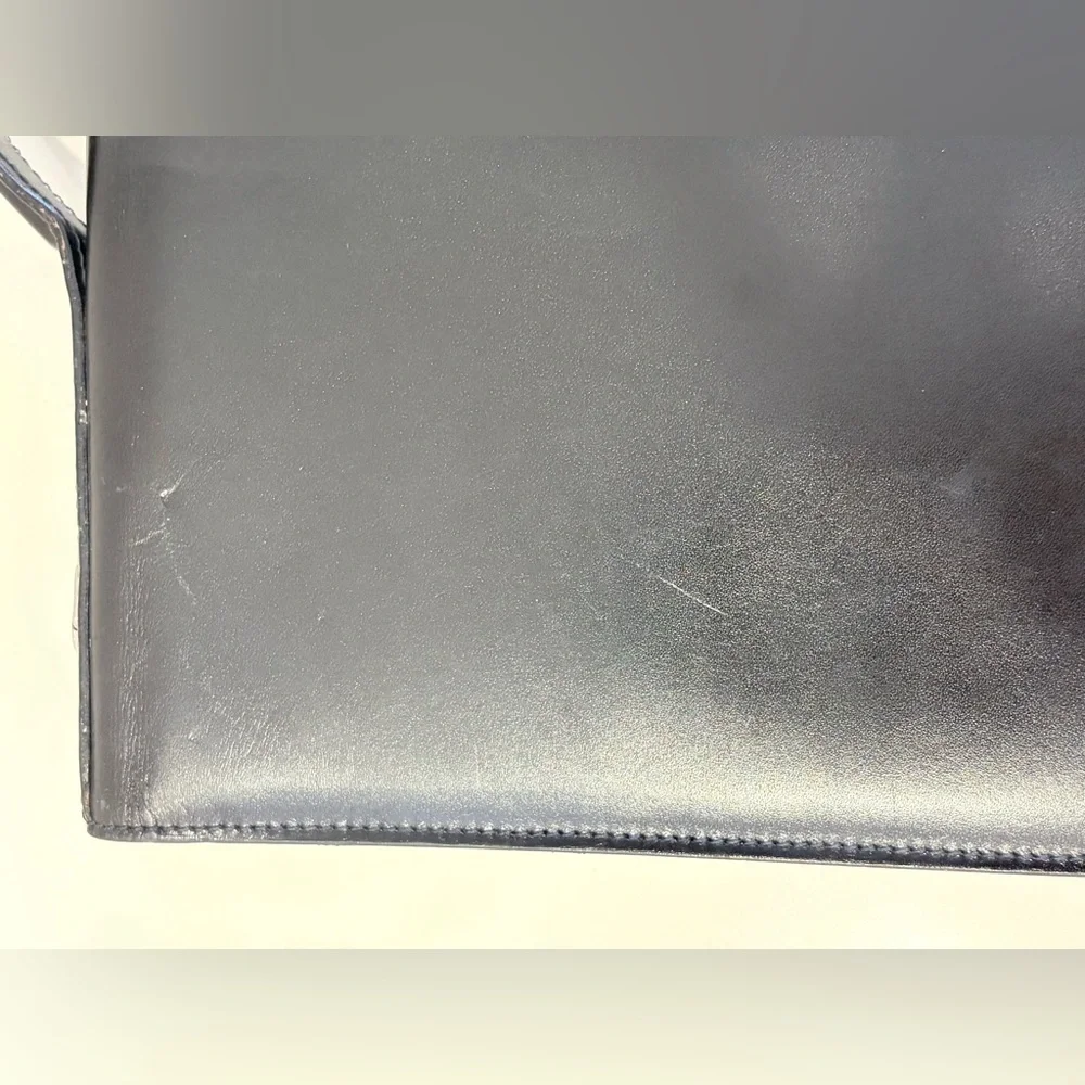 Fendi black leather briefcase
